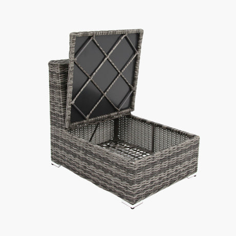Amani Storage Centre Chair - Grey Storm