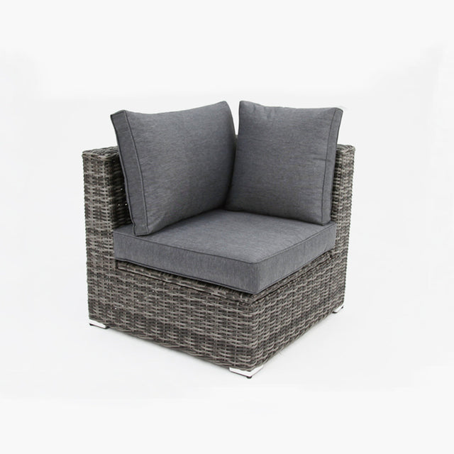 Amani Storage Corner Chair - Grey Storm
