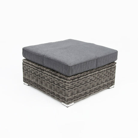 Amani Small Storage Ottoman - Grey Storm