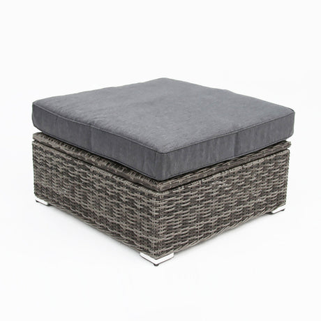 Amani Large Storage Ottoman - Grey Storm