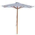 Billy Fresh 2m Timber-Look Aluminium Aruba Umbrella - Black