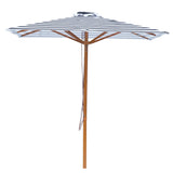 Billy Fresh 2m Timber-Look Aluminium Aruba Umbrella - Black