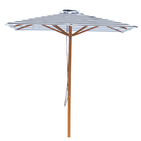 Billy Fresh 2m Timber-Look Aluminium Aruba Umbrella - Black