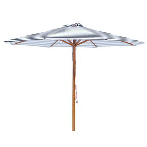 Billy Fresh 3m Timber-Look Aluminium Aruba Umbrella - Black