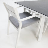 Athena Dallas 7pc Dining Setting - White