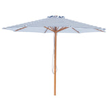 Billy Fresh 3m Timber-Look Aluminium Bahamas Umbrella - Navy