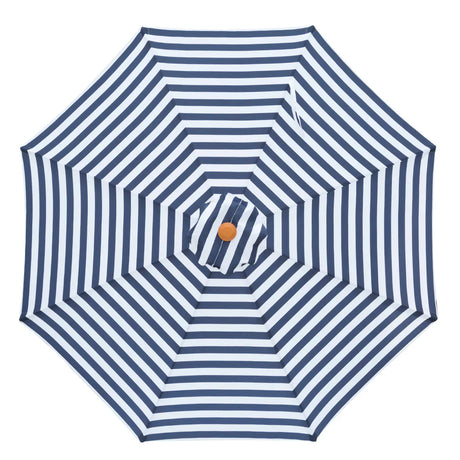 Replacement Canopy for 3m Aluminium Umbrella - Navy and White Stripe