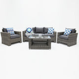 Banksia 311 Lounge Setting - Grey Storm