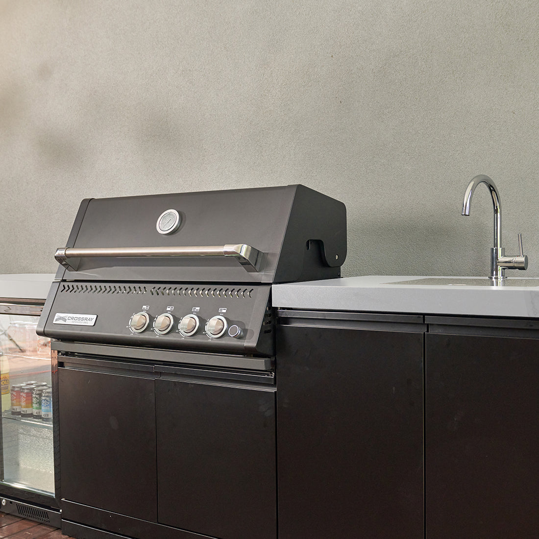 Crossray Xplor Gas BBQ Outdoor Kitchen GD4KW-12 - Black