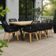 Bosco Albenga 9pc Dining Setting - Black