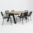 Bosco Bahamas 7pc Dining Setting - Black