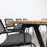 Bosco Bahamas 9pc Dining Setting - Black