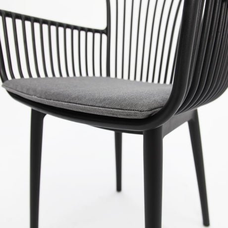 Canela Dining Chair Set of 4 - Black