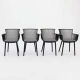 Canela Dining Chair Set of 4 - Black