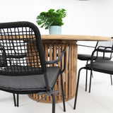 Carella Bahamas 7pc Dining Setting - Black