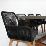 Charlotte Albenga 9pc Dining Setting - Black