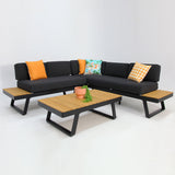 Charlton Corner Lounge Setting - Black