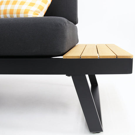 Charlton Corner Lounge Setting - Black