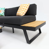 Charlton Corner Lounge Setting - Black