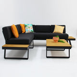 Charlton Corner Lounge Setting - Black