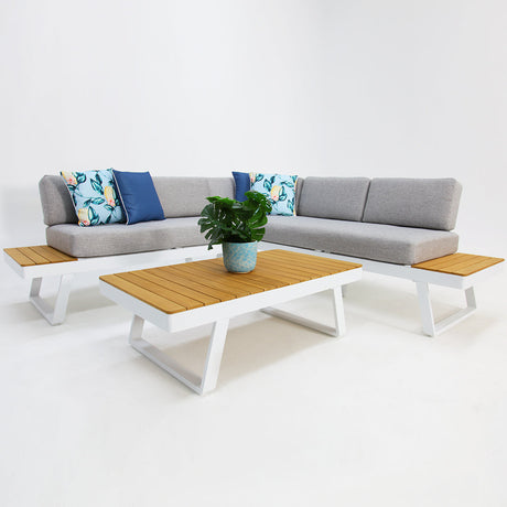 Charlton Corner Lounge Setting - White