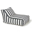 Chill Out Black + White Stripe Outdoor Beanbag