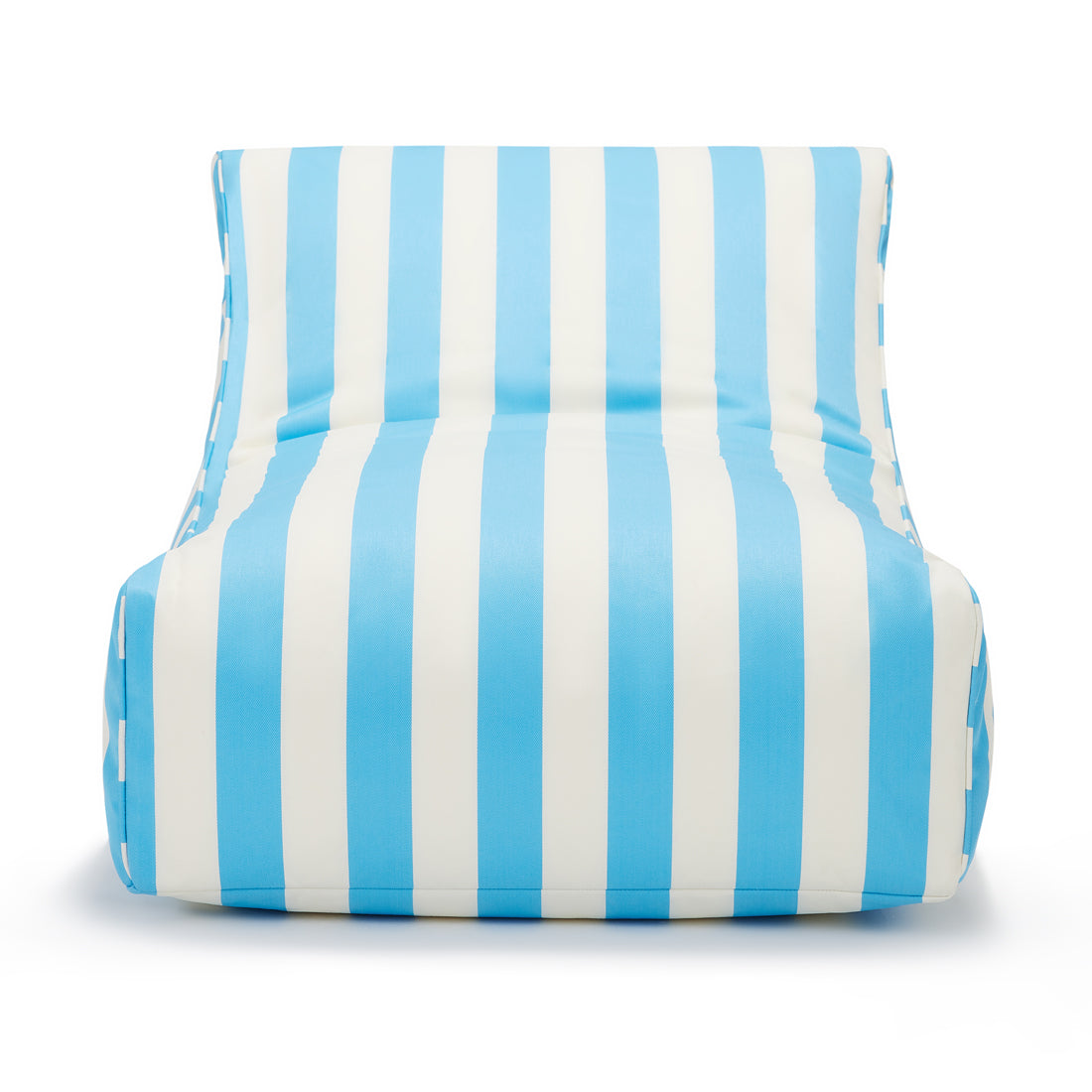 Chill Out Light Blue + White Stripe Outdoor Beanbag