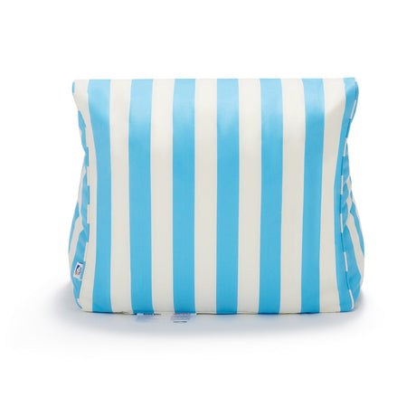 Chill Out Light Blue + White Stripe Outdoor Beanbag