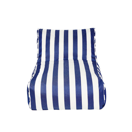 Chill Out Navy + White Stripe Outdoor Beanbag
