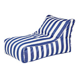 Chill Out Navy + White Stripe Outdoor Beanbag
