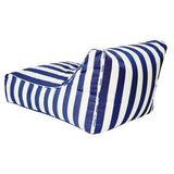Chill Out Navy + White Stripe Outdoor Beanbag