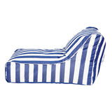 Chill Out Navy + White Stripe Outdoor Beanbag