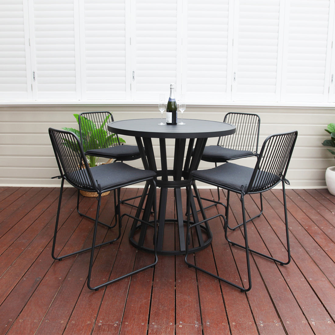 Cila 5pc Bar Setting - Black