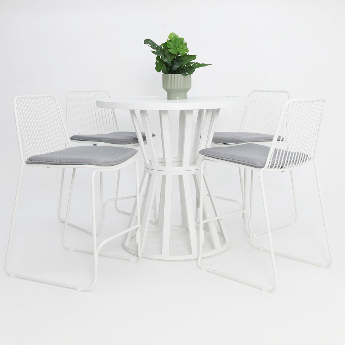 Cila 5pc Bar Setting - White