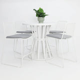Cila 5pc Bar Setting - White