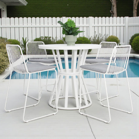 Cila 5pc Bar Setting - White