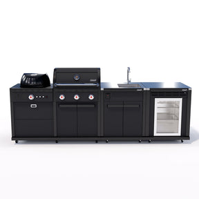 Coleman Revolution Dual Fuel with Sink and Fridge Modules - Charcoal Glimmer