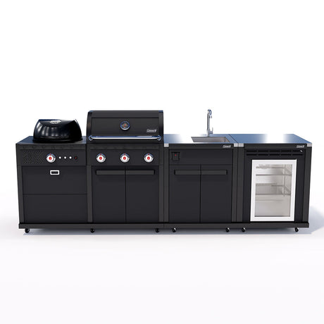 Coleman Revolution Dual Fuel with Sink and Fridge Modules - Charcoal Glimmer