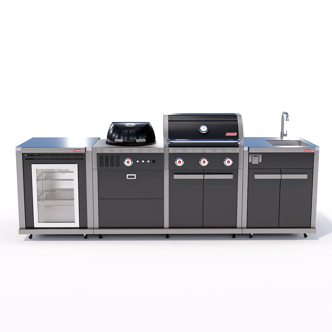 Coleman Revolution Dual Fuel with Sink and Fridge Modules - Shadow Gloss
