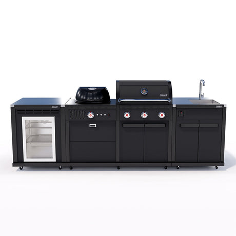 Coleman Revolution Dual Fuel with Sink and Fridge Modules - Charcoal Glimmer