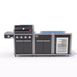 Coleman Revolution Dual Fuel with Bench and Fridge Module - Black Gloss