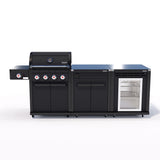 Coleman Revolution Dual Fuel with Bench and Fridge Module - Matte Black