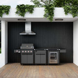 Coleman Revolution Dual Fuel with Bench and Fridge Module - Matte Black