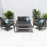 Consuela 4pc Lounge Setting - Anthracite