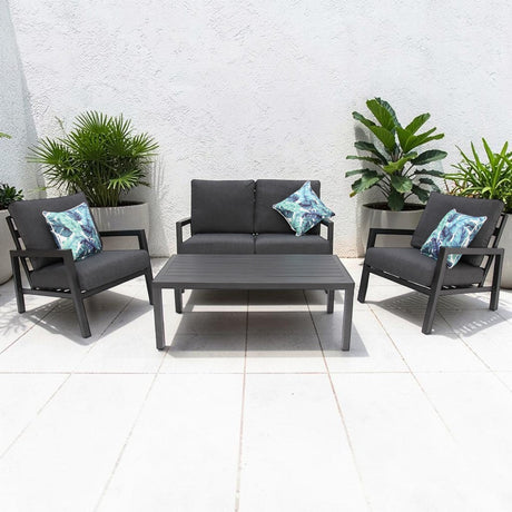 Consuela 4pc Lounge Setting - Anthracite