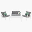 Consuela 4pc Lounge Setting - White