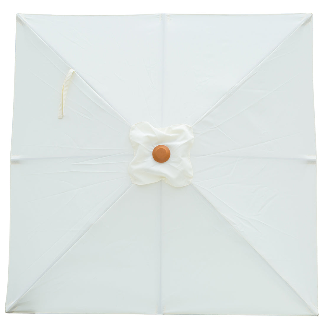 Billy Fresh 2m Timber-Look Aluminium Umbrella - Solid Cream