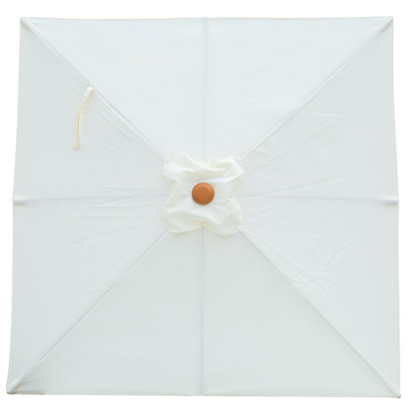 Billy Fresh 2m Timber-Look Aluminium Umbrella - Solid Cream