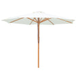 Billy Fresh 3m Bamboo Umbrella - Cream
