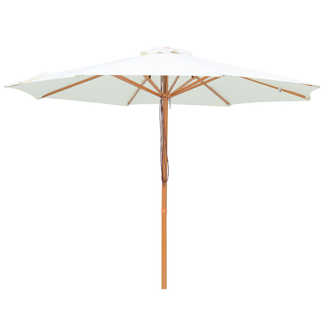 Billy Fresh 3m Bamboo Umbrella - Cream